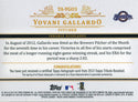 Yovani Gallardo Autographed 2013 Topps Tribute Card