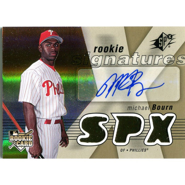 Michael Bourn Autographed 2007 Upper Deck SPx Card