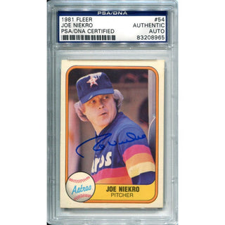 Joe Niekro Autographed 1981 Fleer Card