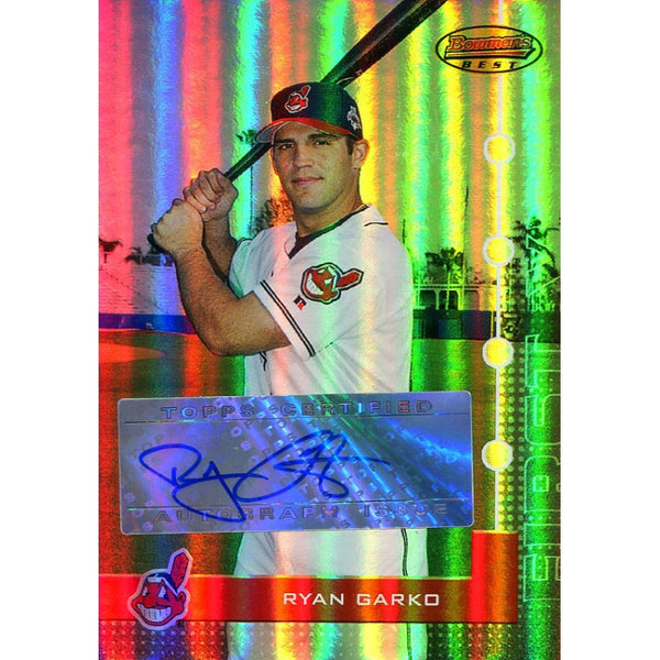 Ryan Garko Autographed 2005 Bowman's Best Card