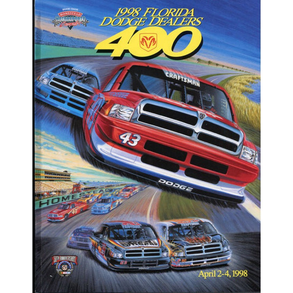 Florida Dodge Dealers 400 Official Program 1998
