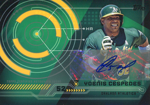 Yoenis Cespedes Autographed 2014 Topps Card