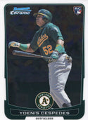 Yoenis Cespedes Unsigned 2012 Bowman Chrome Rookie Card