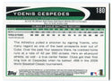 Yoenis Cespedes 2012 Topps Chrome Rookie Card Back