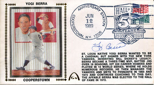 Yogi Berra Autographed Gateway First Day Cover (JSA)