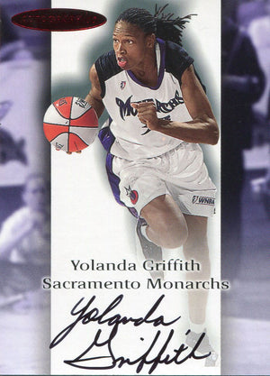 Yolanda Griffith Autographed 2000 Fleer Skybox Card