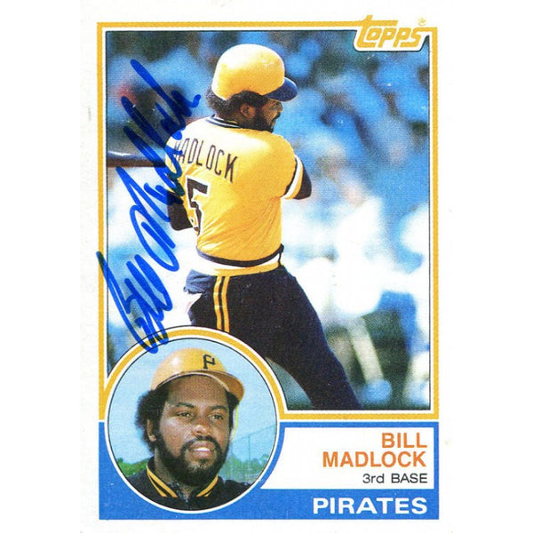 Bill Madlock Autographed 1983 Topps Card