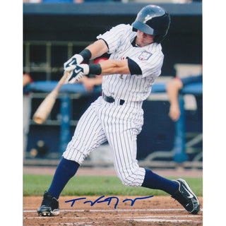 Taylor Dugas Autographed Staten Island Yankees Swinging 8x10 Photo