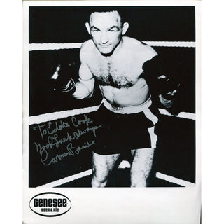 Carmen Basilio Autographed 8x10 Boxing Photo