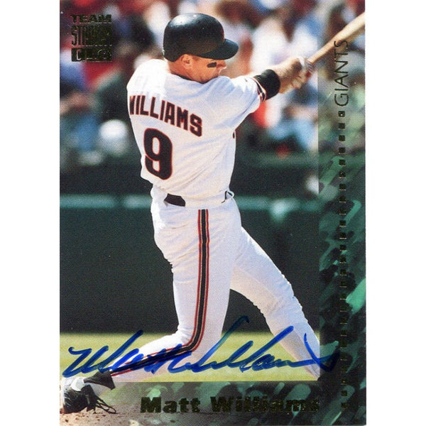 Matt Williams Autographed 1994 Topps Card