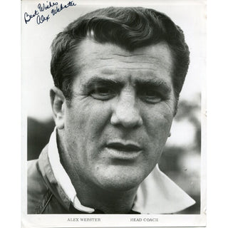 Head Coach Alex Webster Autographed 8x10 Photo