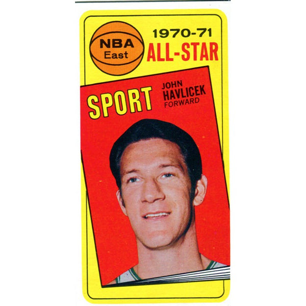 John Havlicek Unsigned 1970 All-Star Card