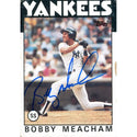 Bobby Meacham Autographed 1986 Topps Card