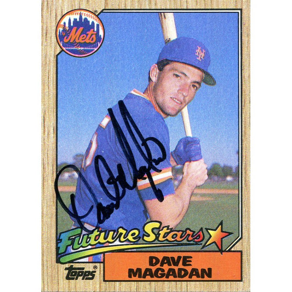 Dave Magadan Autographed 1987 Topps Card